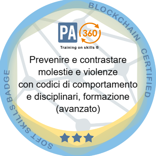 Prevenire e contrastare molestie e violenze con codici di comportamento e disciplinari, formazione (avanzato)